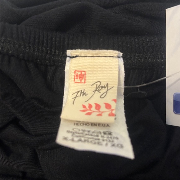 7th RAY Black multi Tassel Romper off shoulder SZ XL w/pockets vacay resort NWT - Picture 5 of 13